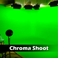 Green Screen Video Shoot with Virtual Studio Sets